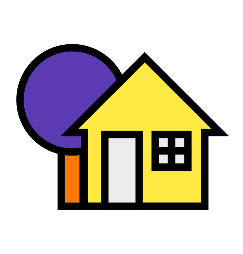 Grafik eines Hauses
