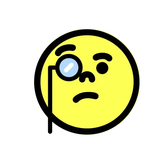Nachdenkliches Emoji