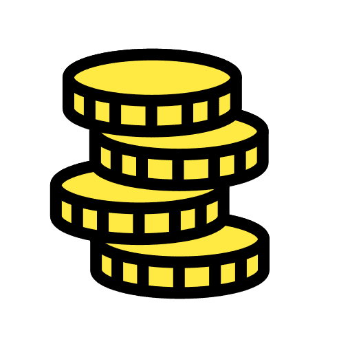 Grafik von Münzen